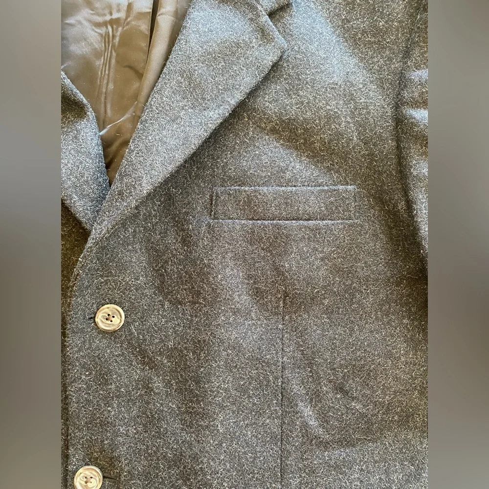 Vintage J. Crew Wool Mohair Three Button Blazer Jacket Men’s 44 Prep Unisex Warm